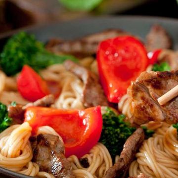 Thumbnail for Asian Fusion Grilled Beef Lo Mein